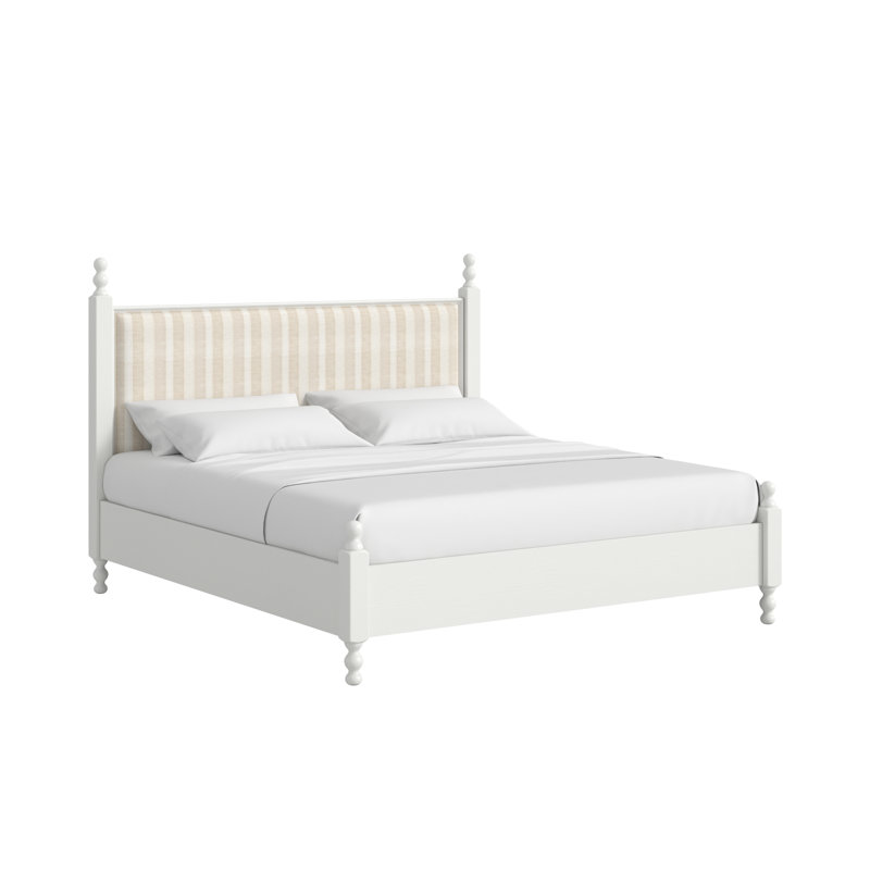 Haven KG Uph Finial Bed, King