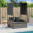  Double Sun Lounger Grey PE Rattan, Powder-Coated Steel, Polyester-559429191-559429187