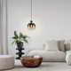 Chittering Single Light Glass Dimmable Pendant
