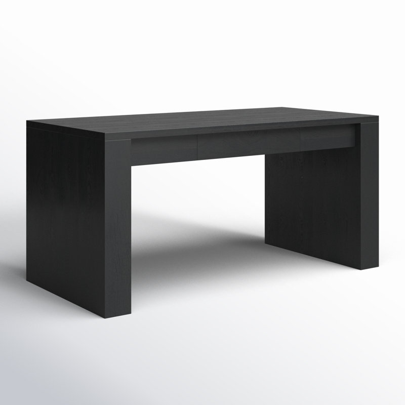 Deborah Solid Wood Writing Desk, Black