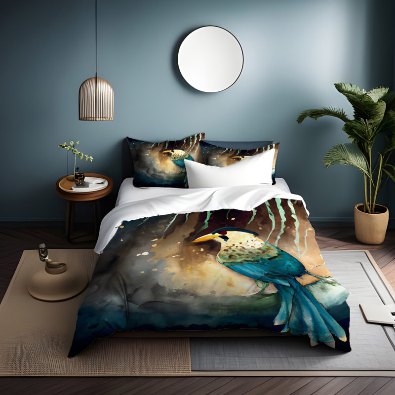 Animal Print Duvet Cover, King Duvet Cover + 2 King Shams