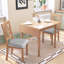 Ensemble de salle à manger 3 pièces avec table à abattants et 2 chaises rembourrées, ensemble de salle à manger pour petits espaces - Naturel-1031025428-1031025430-1031025419