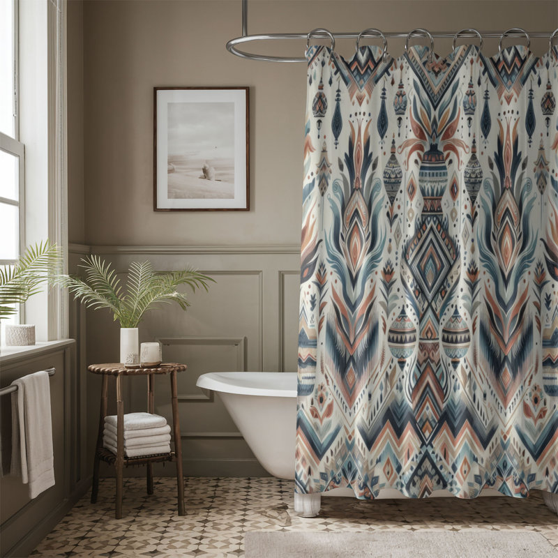 Rideau de douche Damell, H 74 po x l 71 po