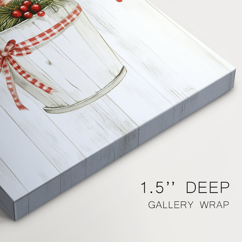 Art des Fêtes de Noël - Toile tendue avec châssis Cxxix, H 18 po x l 12 po