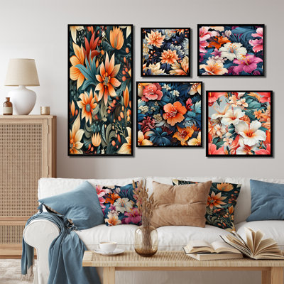 Fleuristes - Floral Wall Art Prints Set Of 5