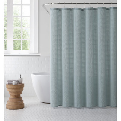 Clarkston Cotton Blend Geometric Shower Curtain