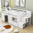 Jacquece Twin Size Wood Loft Bed With Drawer Shelves And Staircase-1580755206