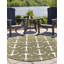 Tapis d'intérieur / extérieur en plastique tissé à la machine Glidden - vert / ivoire-73187356