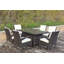 6 - Person Wicker Patio Dining Set with Rectangular Table , Cushions Included