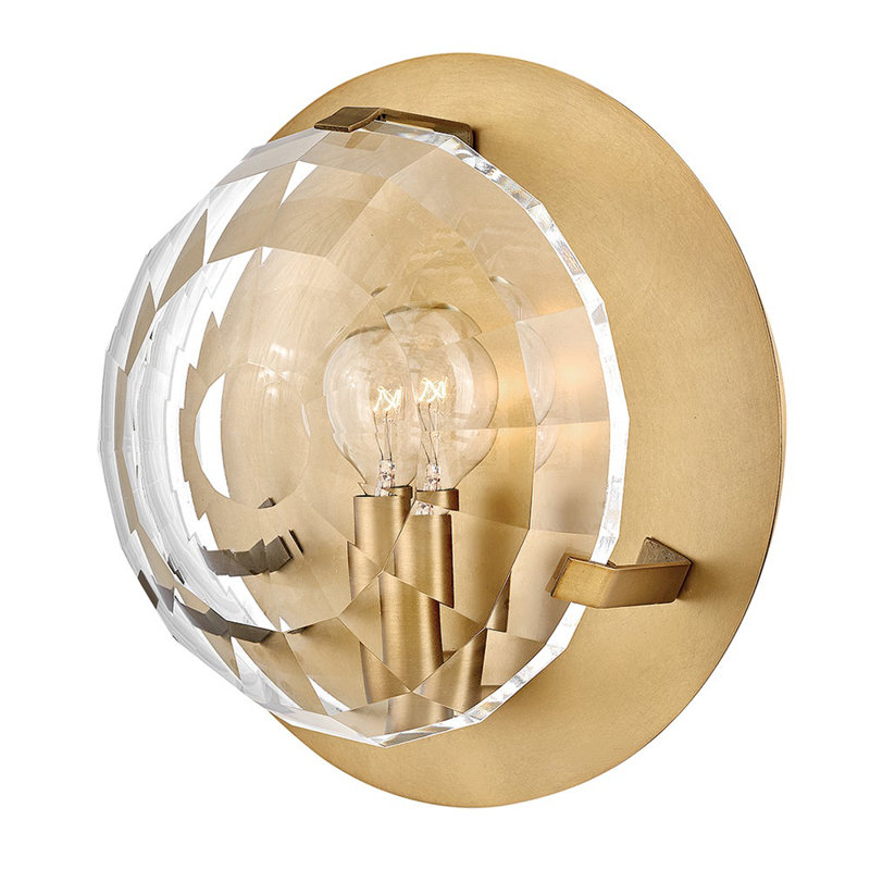 Nala Steel Flush Mounted Sconce, Bronze