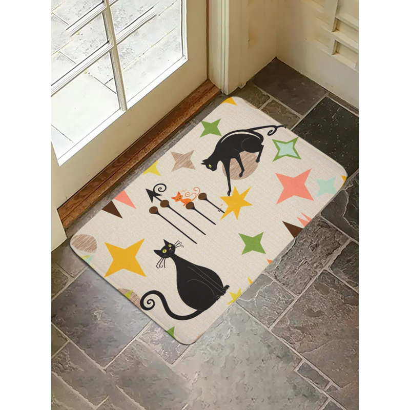 Tapis pour salle de bain Cat & Star, 16 x 24
