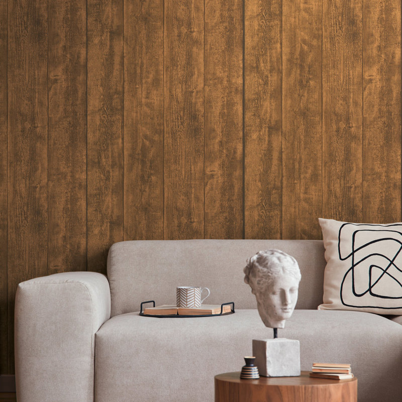 33cmm x 33cm Matte Wallpaper Roll, Brown