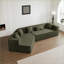 Canapé modulaire à assise profonde minimaliste 127,5 po, sans assemblage | Mousse | Standard-259672642