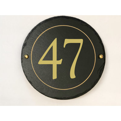Easingwold 24cm H Stone House Number