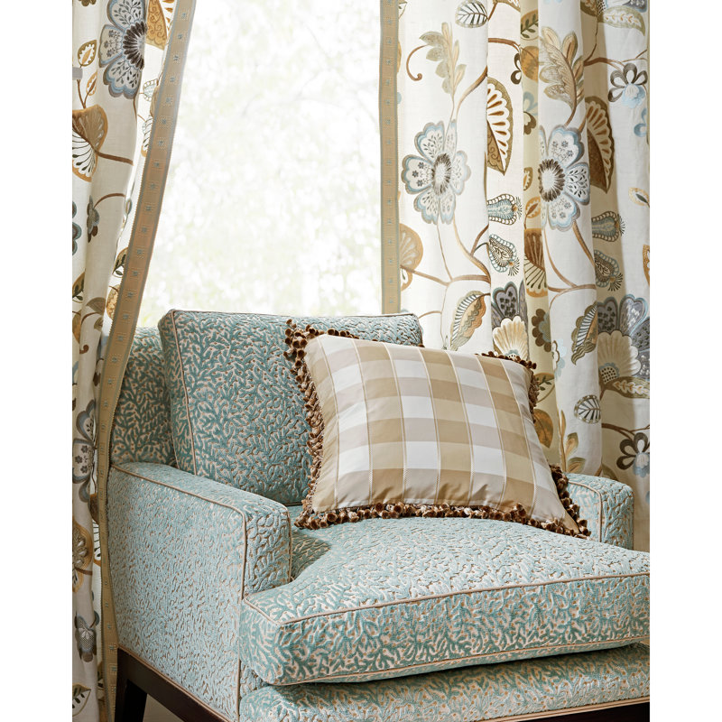 Oriana Chelsea Check Fabric, Flax