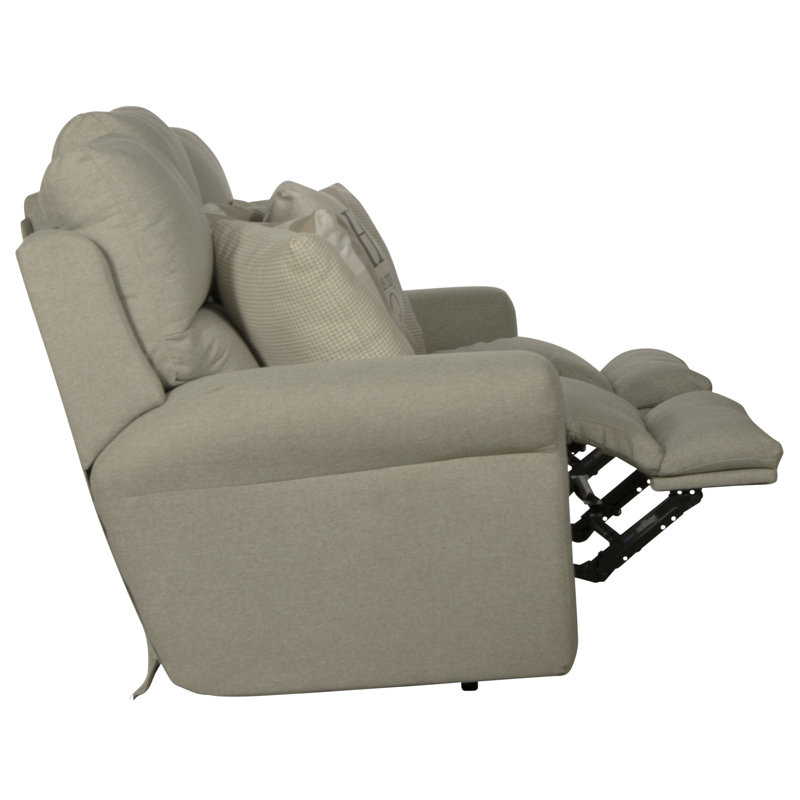 Canapé inclinable Aneeta, Beige, Électrique