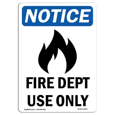 Enseigne d'incendie seulement