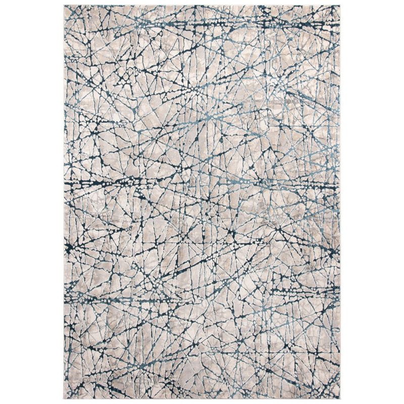 Ayaz Performance Abstract Rug, Rectangle 5'3" x 7'6"