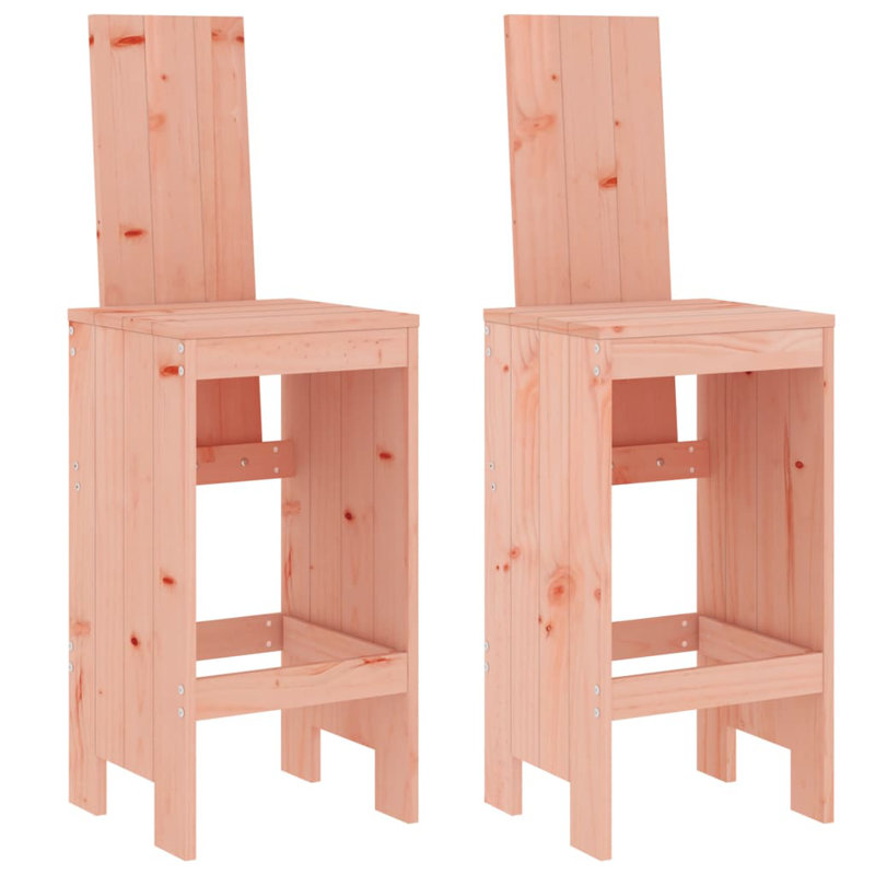Morrigun Solid Wood Counter Stool, Pink Oak