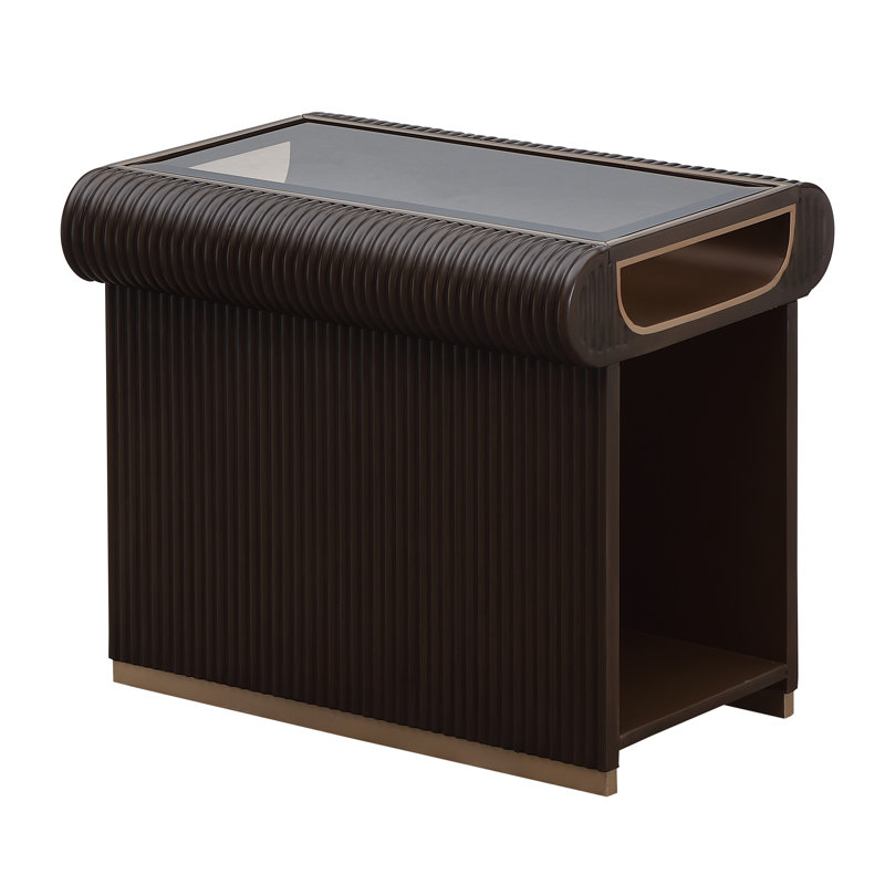 Table de bout West Kensington - Espresso moyen, Brun