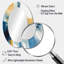 Blue And Gold Fusion IV - Modern Oval Wall Mirror-1769998796