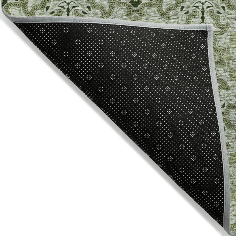 Lummus Washable Damask Indoor / Outdoor Rug, Rectangle 2'6" x 3'10"