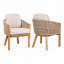 Fauteuil d'extérieur en bois d'acacia