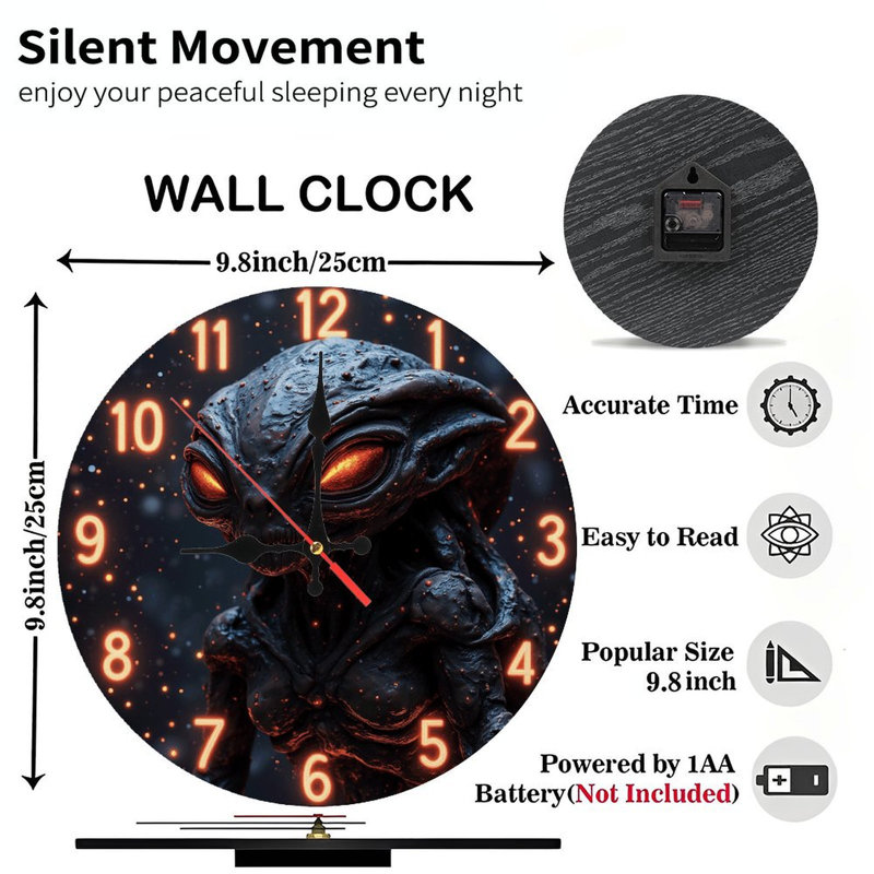 Horloge murale Alien
