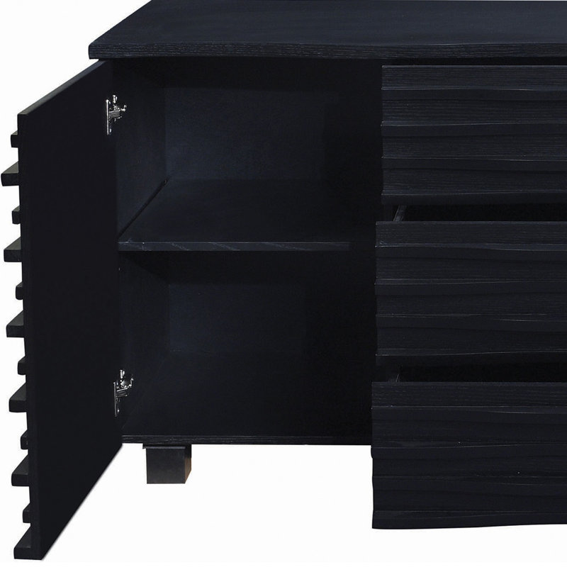 Coad 3-drawer Sideboard Buffet Storage Cabinet Black