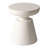 Ashbie Modern Fiberstone Pedestal Side Table with Round Top – Sculptural Indoor/Outdoor Accent Table for Patio or Living Room-1308639859