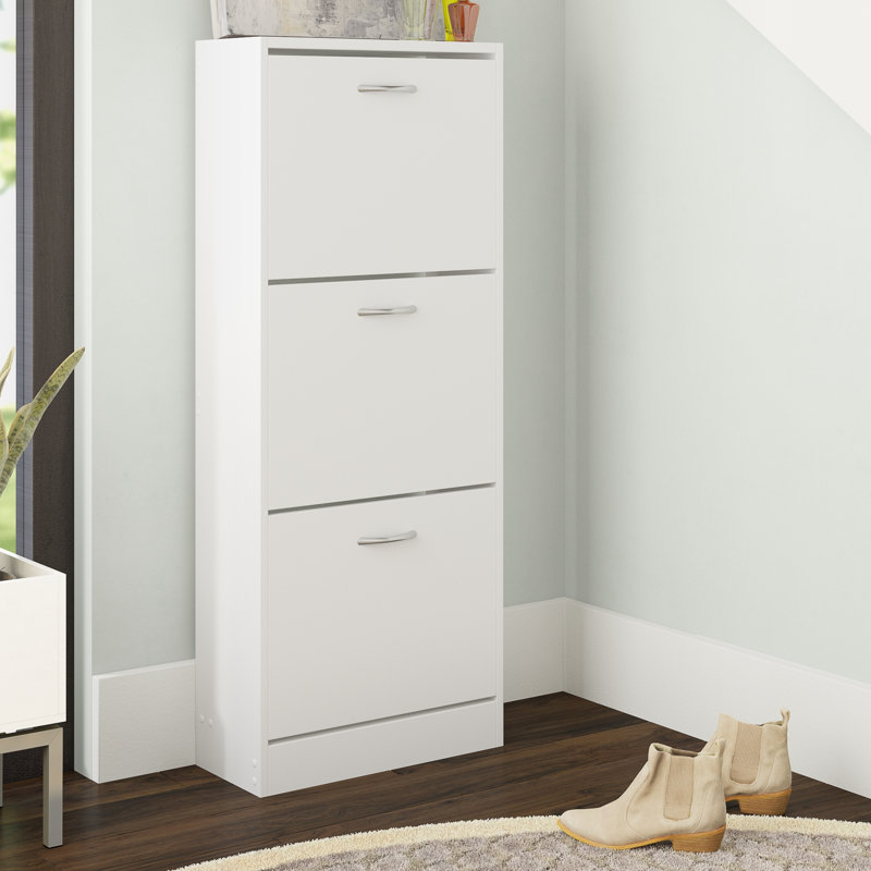 18 Pair Flip Down Shoe Storage