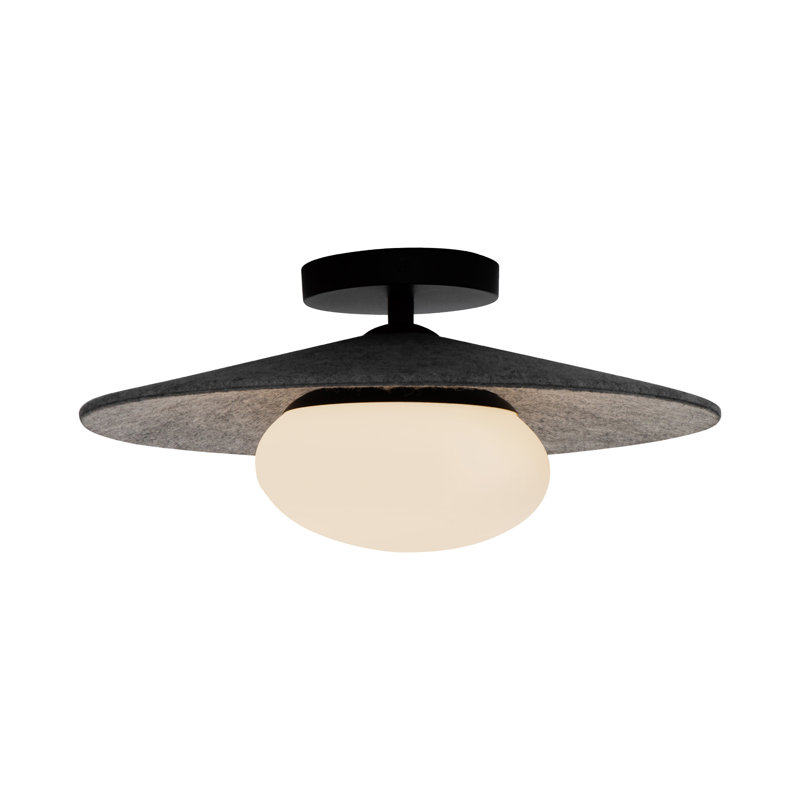 Plafonnier semi-encastré à DEL 1 lumière 15 po Cruz