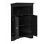 Armoire de rangement de coin de salle de bain autoportante avec portes et tablettes pour la cuisine et le salon | Idée de cadeau-85152681