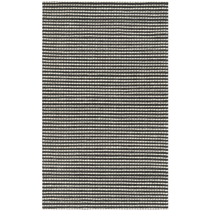 Tapis de couleur unie performance tissé à la main Shemena, Rectangle 2 pi x 3 pi