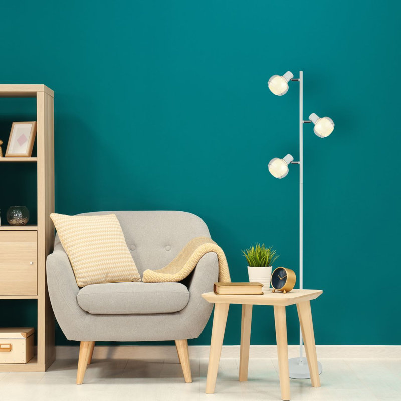 154 Cm Classic Floor Lamp Tokki, Yellow, White