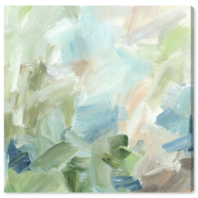 Bleu clair menthe - Impression sur toile Ira Colmeva, couleur sauge, par Art Remedy, montée sur châssis, 61 x 61 cm