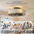 19.7'' Farmhouse Reversible Ceiling Fan with Light Kit and Remote Control 6 Speeds Timer for Bedroom
