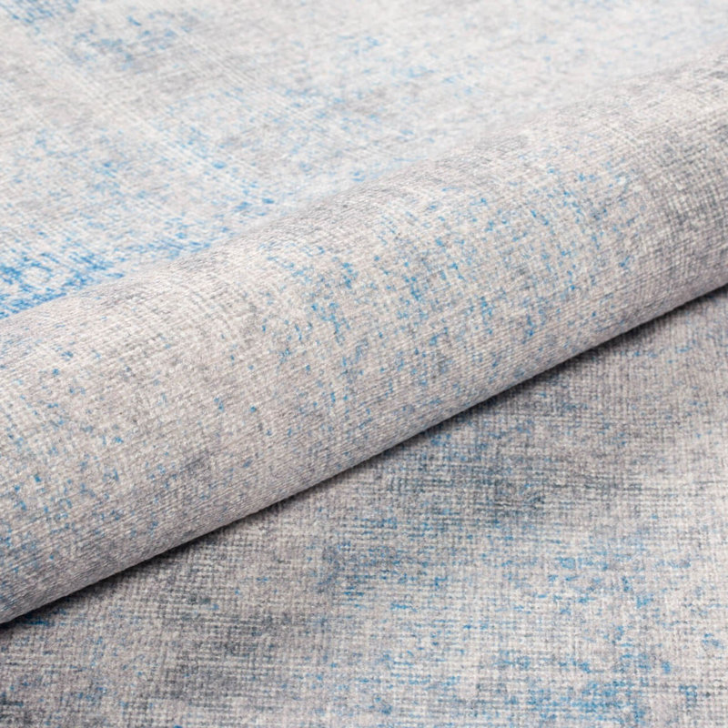 Luxurious Machine Washable Area Rug, 4.9 x 7.5 Feet, 100% Polyester, 1850 g/m², Pile Height: 0.2 inches | Eco-Friendly Recycled Poly Cotton Backing | Perfect for Living Room & Bedroom, Soft and Durable Design