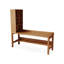 Bureau rectangulaire en bois massif brun-118231091