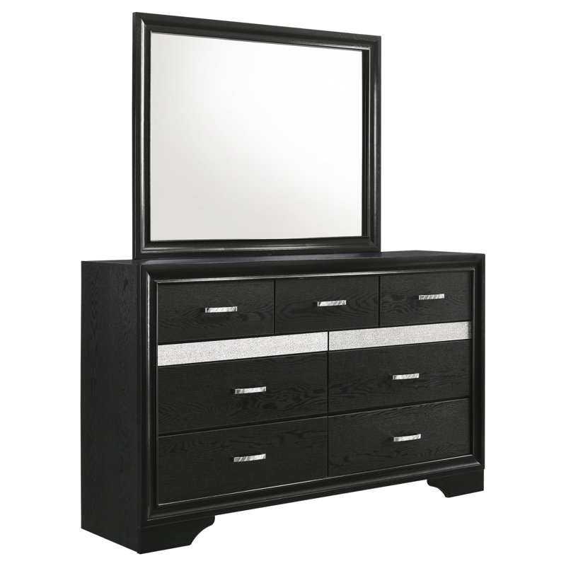 Commode 7 tiroirs avec miroir Annie