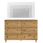 Solution de rangement moderne à 6 tiroirs pour la chambre à coucher, la chambre d'enfant, le salon et la chambre de bébé-1143708206