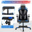 Fauteuil de jeu et de course pivotant en similicuir ergonomique Inbox Zero-1681707279