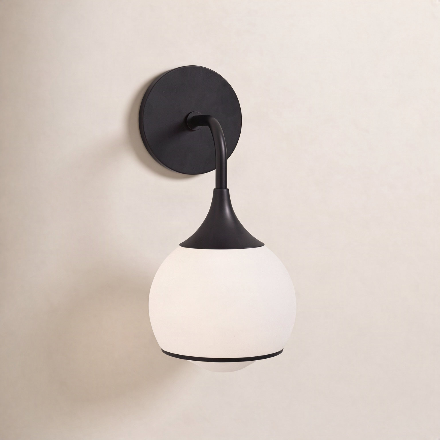 Kegan Single Light Dimmable Armed Sconce, Old Bronze