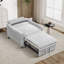 Chaise d'appoint convertible rembourrée en velours côtelé-1487939881