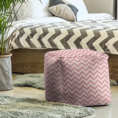 Upholstered Polyester Blend Cube