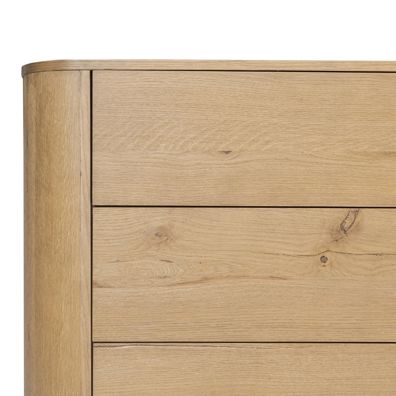 Paden 6 Drawer Dresser-Seasoned Brown Acacia, Worn Oak