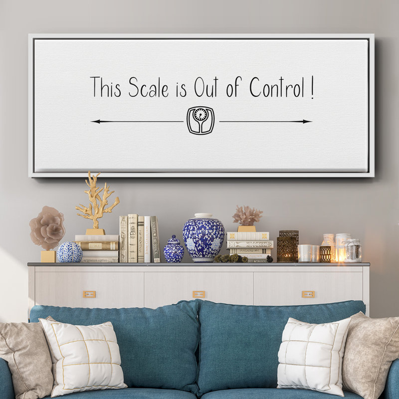 This Scale - Toile encadrée, H 20 po x l 50 po