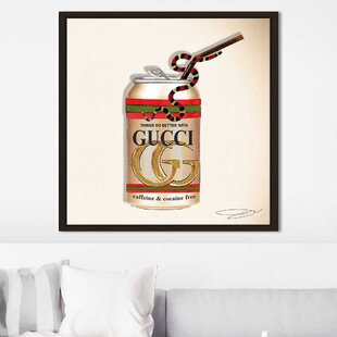 NEW ! SUPREME x Louis Vuitton by Oliver Gal Framed Large Wall Decor  32" x 24"