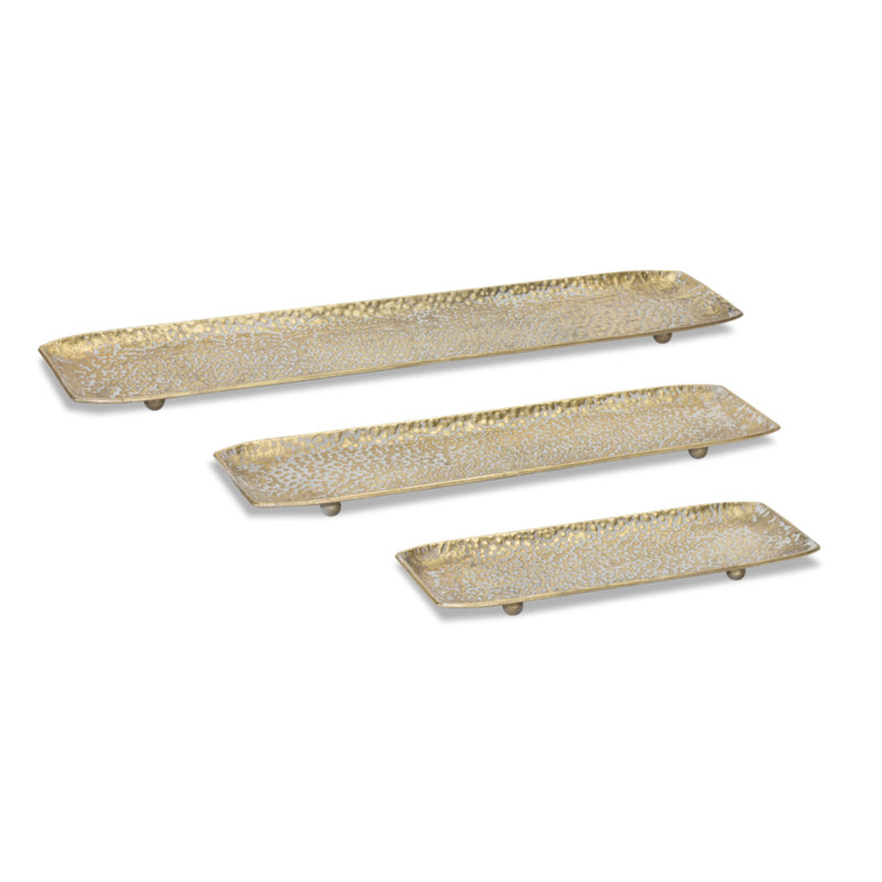 Ensemble de 3 plateaux pour repose-pieds Haisley