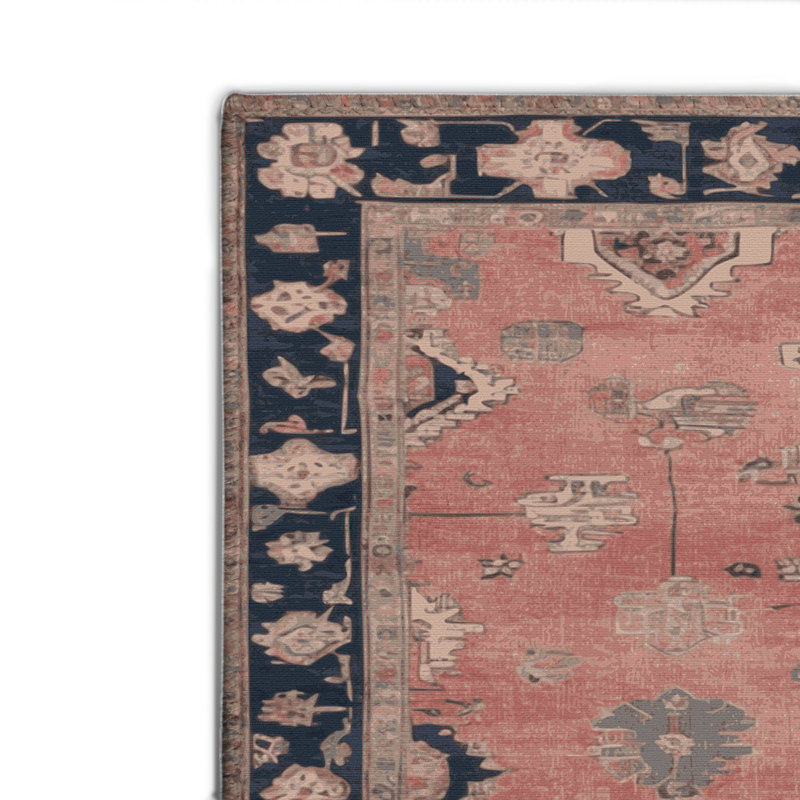 Tapis intérieur et extérieur brun Overdyed, Rectangulaire 2 pi x 3 pi